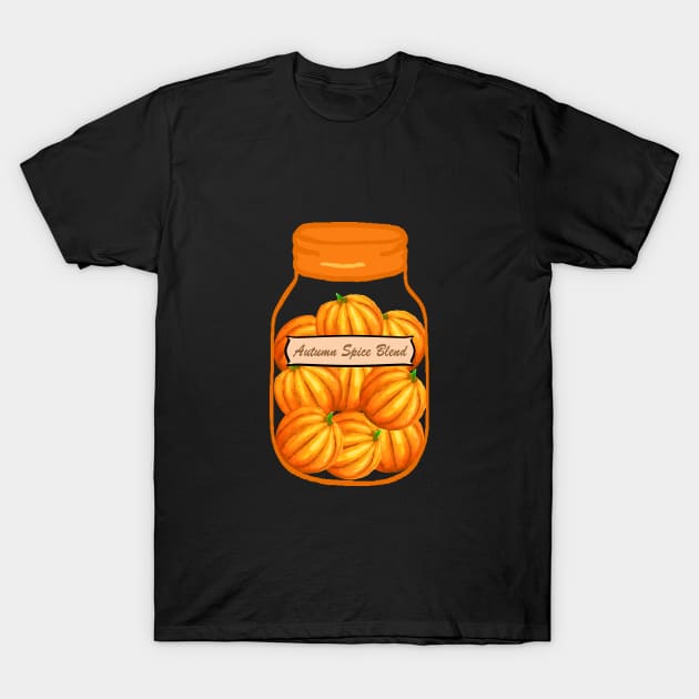 Pumpkin Spice Jar T-Shirt by Klssaginaw